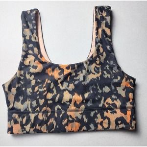 Fabletics Womens Harlow Midi Reversible Camo Sports Bra